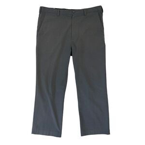Cutter & Buck BainBridge Golf Pant Mens 36x27 Gray Flat Front Performance Chino